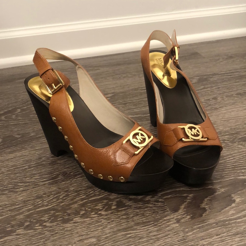 Michael Kors wedge heels. Never worn!